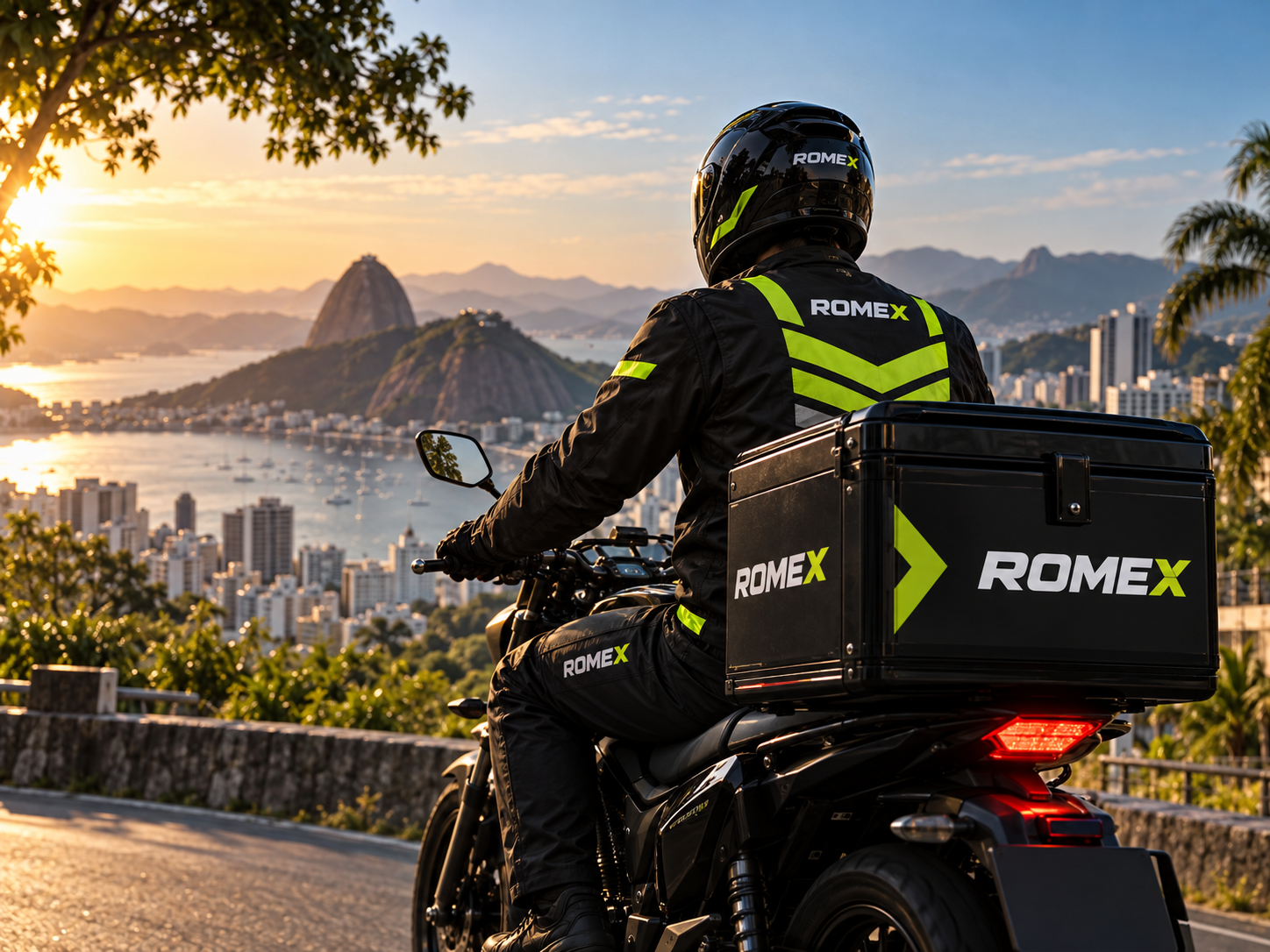 Motoboy em deslocamento urbano no Rio de Janeiro