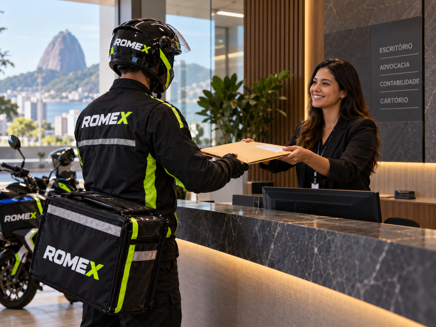 Entrega de documentos em ambiente corporativo
