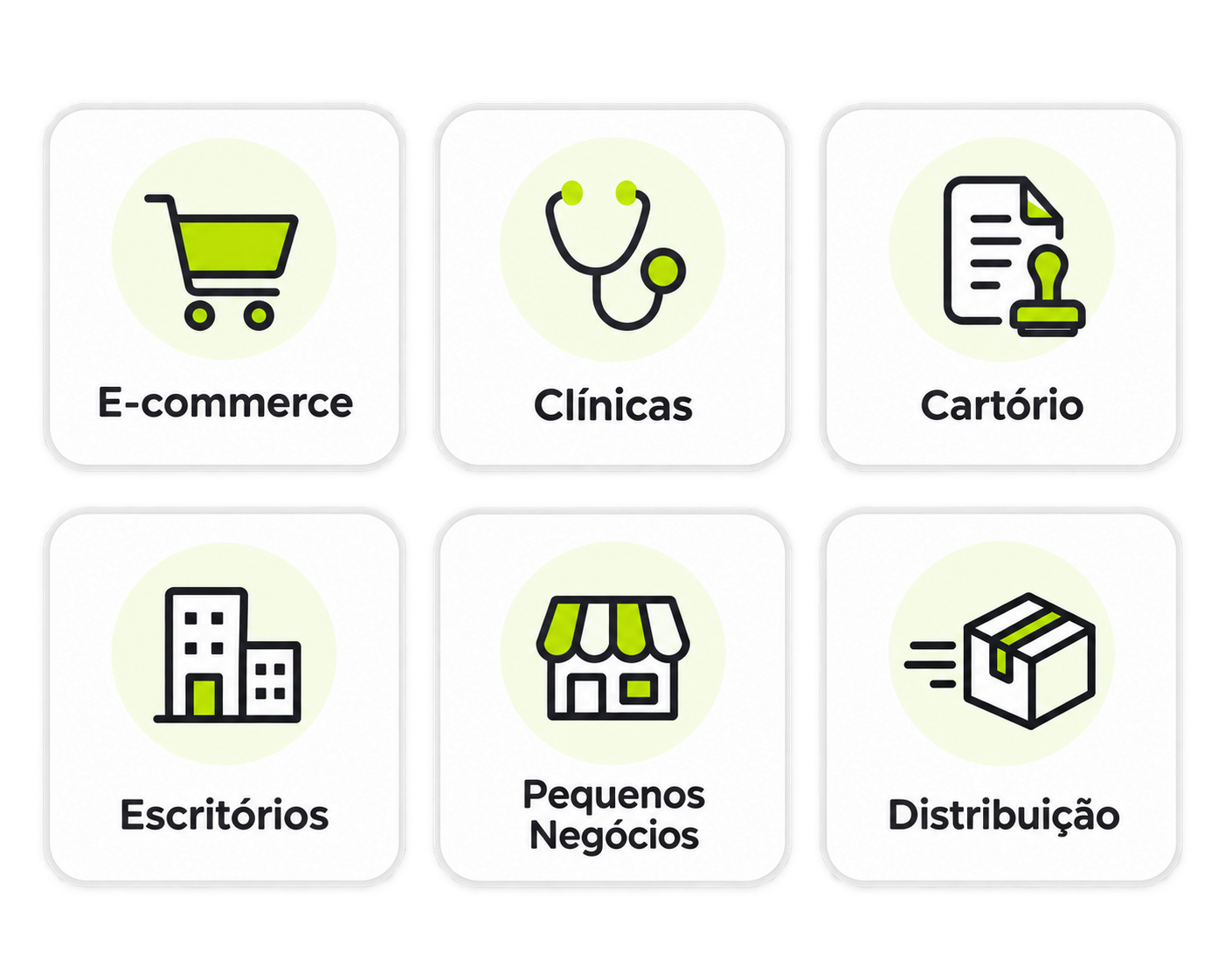 Infográfico de segmentos atendidos pela Romex